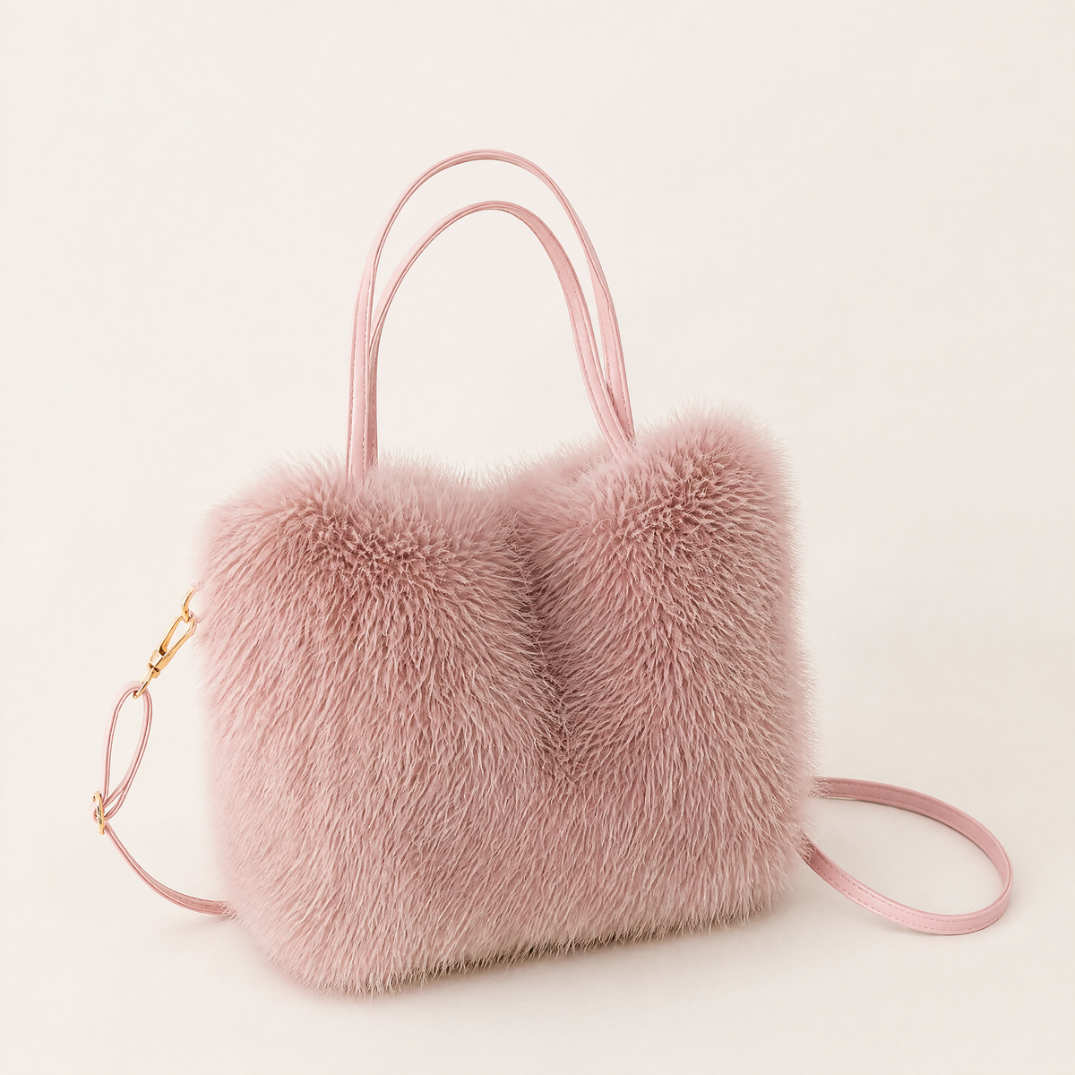 Faux-Fur Mini Tote