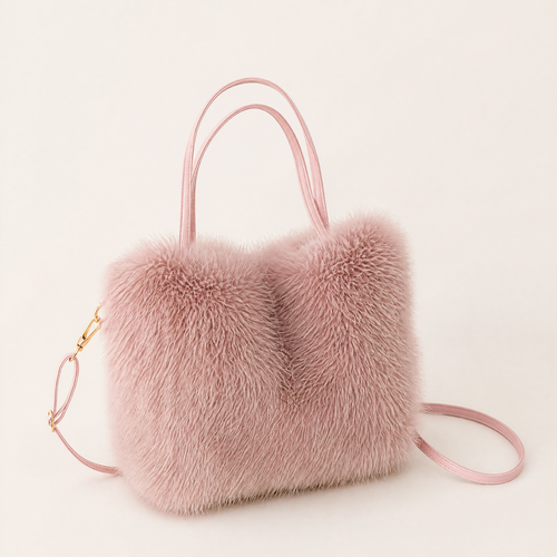 Faux-Fur Mini Tote
